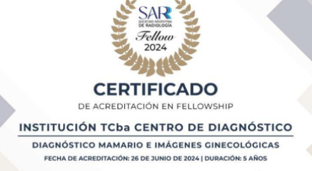 TCBA ACREDITADA COMO CENTRO FORMADOR POR LA SOCIEDAD ARGENTINA DE RADIOLOGÍA